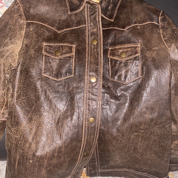 Genuine Leather Jacket - Picture 5 of 6